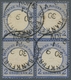 Deutsches Reich - Brustschild: 1872; Großer Schild 2 Groschen Blau Im Viererblock Gestempelt "Frankf - Sonstige & Ohne Zuordnung