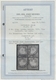 Deutsches Reich - Brustschild: 1872; Großer Schild 2 Groschen Blau Im Viererblock Gestempelt "Frankf - Sonstige & Ohne Zuordnung