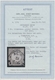 Deutsches Reich - Brustschild: 1872; 9 Kreuzer Lilabraun Gestempelt "Frankfurt A.M. 9.2.73" In Typis - Other & Unclassified