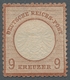 Deutsches Reich - Brustschild: 1872, 9 Kreuzer Großer Brustschild In Der Seltenen Farbe Lebhaftbraun - Sonstige & Ohne Zuordnung