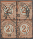 Deutsches Reich - Brustschild: 1872, Großer Schild "2½" Auf 2½ Gr. Rotbraun Im Viererblock Mit K1 "H - Sonstige & Ohne Zuordnung