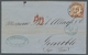 Deutsches Reich - Brustschild: 1872; 9 Auf 9 Kreuzer Rotbraun Als Solofrankatur Gestempelt "Frankfur - Other & Unclassified