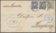Deutsches Reich - Pfennige: 1876; 50 Pfennige Hellgrau Und Zweimal 20 Pfennige Auf Weissem Faltbrief - Covers & Documents