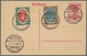 Delcampe - Deutsches Reich - Inflation: 1919 Nationalversammlung Fünf Mal Auf FDC, Dabei 2 Farbige Bildkarten. - Unused Stamps