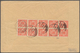 Deutsches Reich - Inflation: 1923, Brief Mit Vs. 10er-Block 10 Mio. Mark (Durchstich) Und 4er-Streif - Unused Stamps