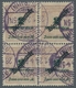 Deutsches Reich - Dienstmarken: 1923, 2 Mrd. Mit Aufdruck "Dienstmarke" Im 4er Block Sauber Gest. Re - Dienstmarken