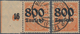 Deutsches Reich - Dienstmarken: 1923, 800 Tsd. Auf 30 Pfg. Mit Wz. Rauten, 2 Sauber Gestempelte Prac - Officials