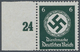 Deutsches Reich - Dienstmarken: 1934, 6 Pfg. Waagerechte Gummiriffelung, Gepr. Schlegel BPP - Dienstmarken