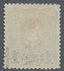 Deutsche Post In Der Türkei: 1884, Pfennig-Ausgabe 20 Pfg. Neudruck Type II Mit Blauem Aufdruck 1 Pi - Turkey (offices)