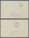 Delcampe - Deutsche Abstimmungsgebiete: Saargebiet: 1921, Landschaftsbilder II, Kplt Satz Auf 4 Belegen, U.a. M - Covers & Documents