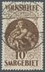 Deutsche Abstimmungsgebiete: Saargebiet: 1928, "10 Fr. Madonna", Farbfrischer Wert Mit Vollstempel " - Briefe U. Dokumente