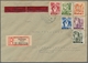 Delcampe - Saarland (1947/56): 1947, "Saar I", Drei Frankierte Eil-R-Briefe In Guter/sehr Guter Erhaltung, Dabe - Unused Stamps