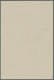 Saarland (1947/56): 1947, "12, 24 Und 75 Pfg. Braun Als Vorlage-Probedrucke", Ungezähnte Probedrucke - Ungebraucht