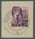 Delcampe - Saarland (1947/56): 1947, "Urdruck"-Ausgabe Komplett Auf Luxusbriefstücken, Einheitlich Mit Aufrecht - Unused Stamps