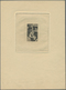Saarland (1947/56): 1948, 10 - 50 Fr. Freimarken, 4 Werte Als 'Épreuves D'artiste' In Schwarz Mit Kü - Unused Stamps