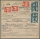 Saarland (1947/56): 1948, "50 Fr. Saar III", Sechs Werte In MiF Mit Dreimal 15 Fr. Saar IV Auf Selte - Unused Stamps