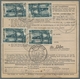 Saarland (1947/56): 1948, "50 Fr. Saar III", Sechs Werte In MiF Mit Dreimal 15 Fr. Saar IV Auf Selte - Unused Stamps