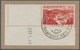 Saarland (1947/56): 1948, "25 Bis 200 Fr. Flugpost Saar III Mit Druckdatum Und Zusätzlich Durchgezäh - Ungebraucht