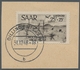 Saarland (1947/56): 1948, "Hochwasserhilfe", Kompletter Satz Je Einzeln Auf Briefstück Mit DILLINGEN - Unused Stamps