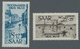 Saarland (1947/56): 1948, "Hochwasserhilfe", Beide Höchstwerte Je Mit PLF In Tadellos Postfrischer E - Unused Stamps