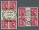 Saarland (1947/56): 1949, "Uni Saar" Zwei Viererblocks Je Mit SST Und Zweimal Zwischenstegpaar, Sehr - Unused Stamps
