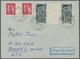 Saarland (1947/56): 1949, "Uni Des Saarlandes Und 20 Fr. Saar IV Als Zwischenstegpaare" Auf Flugbrie - Unused Stamps