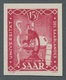 Saarland (1947/56): 1949, "Uni Saar Ungezähnt", Postfrischer Wert Der Sehr Seltenen Variante Von Der - Ungebraucht