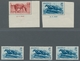 Saarland (1947/56): 1949, "Tag Des Pferdes", Eckrandsatz Mit Druckdatum (einmal Falz Im Rand) Sowie - Unused Stamps