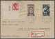 Saarland (1947/56): 1949, "50 Und 8 Fr. Volkshilfe 1949 Mit 2 Fr. Saar III Mit Druckdatum" Als Porto - Unused Stamps