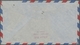 Saarland (1947/56): 1950, "Kolping Als Zwischenstegpaar" Mit Zusatzfrankatur Auf Flugbrief Von ILLIN - Unused Stamps