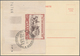 Saarland (1947/56): 1950, 15+5 Fr IBASA Aus Der Linken Unteren Bogenecke Mit Bogen-Nr. "74766" Und R - Unused Stamps