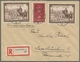 Saarland (1947/56): 1950, "Rotes Kreuz Und Zweimal Tag Der Marke" Als MiF Auf Portorichtigem Orts-R- - Unused Stamps