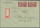 Saarland (1947/56): 1950, Volkshilfe 50+20 Franc Als Attraktive Mehrfachfrankatur Auf überfrankierte - Unused Stamps