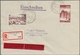 Saarland (1947/56): 1953, Mettlach Und Luwigskirche Auf VORERSTTAGSBRIEF Als Ortseinschreiben Per Ei - Unused Stamps