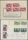 Saarland (1947/56): 1952, "500 Fr. Saar V Mit Druckdatum", Eckrandwert Mit Zusätzlich Durchgezähntem - Unused Stamps