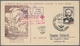 Saarland (1947/56): 1953, "Henri Dunant", Sieben Ersttagskarten, Alle Per Ballonpost Befördert, Deko - Ungebraucht