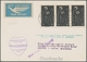 Saarland (1947/56): 1954, Zwei Luftpostbriefe Amsterdam-Sydney, Einmal Frankiert "Abtei Tholey" Per - Unused Stamps