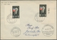 Saarland (1947/56): 1953-56, Sechs Frankierte Belege In Guter/sehr Guter Erhaltung, Alles Eckrand Mi - Unused Stamps