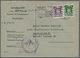 Delcampe - Saarland (1947/56) - Dienstmarken: 1950-51 (ca.), Neun Belege, Meist 20+50Fr Frankiert, Alle Mit Mas - Sonstige & Ohne Zuordnung