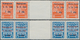 Dt. Besetzung II WK - Mazedonien: 1944, 1 L. Auf 10 St. Orange Und 3 L. Auf 15 St. Blue, Zwei Werte - Besetzungen 1938-45
