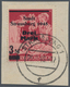 Deutsche Lokalausgaben Ab 1945: STRAUSBERG, 3 Mk. Mit Nicht Ausgegebenem Aufdruck Auf Briefstück. Se - Other & Unclassified
