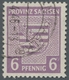 Sowjetische Zone - Provinz Sachsen: 1945, "6 Pfg. Wappen Rötlichgrauviolett", Sauber Gestempelter We - Other & Unclassified