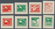 DDR: Ca. 1950, 33 Verschiedene Ungezähnte Essays Für Eine Geplante Flugpostserie Mit Bildern Aus Dem - Unused Stamps