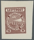 DDR: 1956 (ca.), 3 Verschiedenfarbige Ungezähnte Entwürfe Für Eine Nichtverausgabte Luftpostmarke Au - Unused Stamps