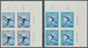 Delcampe - DDR: 1968, Olympiade 1968 Ungezähnt In Originalfarben Kpl. Im Eckrand-Viererblock, Attest Mayer BPP. - Unused Stamps