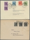 Berlin: 1948, "Schwarzaufdruck", Insgesamt Sechs Frankierte Belege Als Länder-MiF Mit SBZ "Maschinen - Covers & Documents