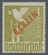 Berlin: 1949; Rotaufdruck 1 M. Tadellos Postfrisch, Geprüft Schlegel; Michelwert 550,--€. - Briefe U. Dokumente