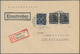 Bizone: 1948, 80 Pf Schwarzgraublau Ziffer Mit Netzaufdruck U. Waager. Paar 2 Pf Arbeiter Mit Bandau - Autres & Non Classés