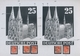 Bizone: 1948, Bauten 25 Pfennig Orangerot Enggezähnt In Type IV. Studie Von 30 Gestempelten Und 3 Po - Other & Unclassified