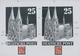 Bizone: 1948, Bauten 25 Pfennig Orangerot Enggezähnt In Type IV. Studie Von 30 Gestempelten Und 3 Po - Other & Unclassified